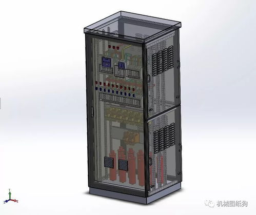 工程机械 详细的工业电气柜数模图纸 Solidwokrs设计